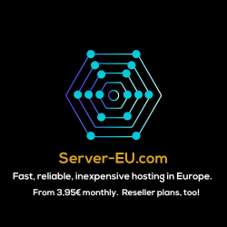 Server-EU.com - Fast, reliable European webhost from 3.95 Euro monthly.